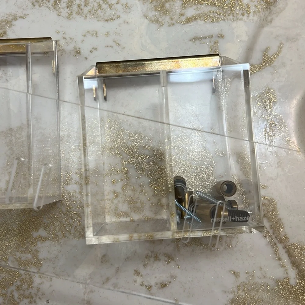 Russell + Hazel Acrylic Wall Valet, Accessory Cup - Picture 7 of 12